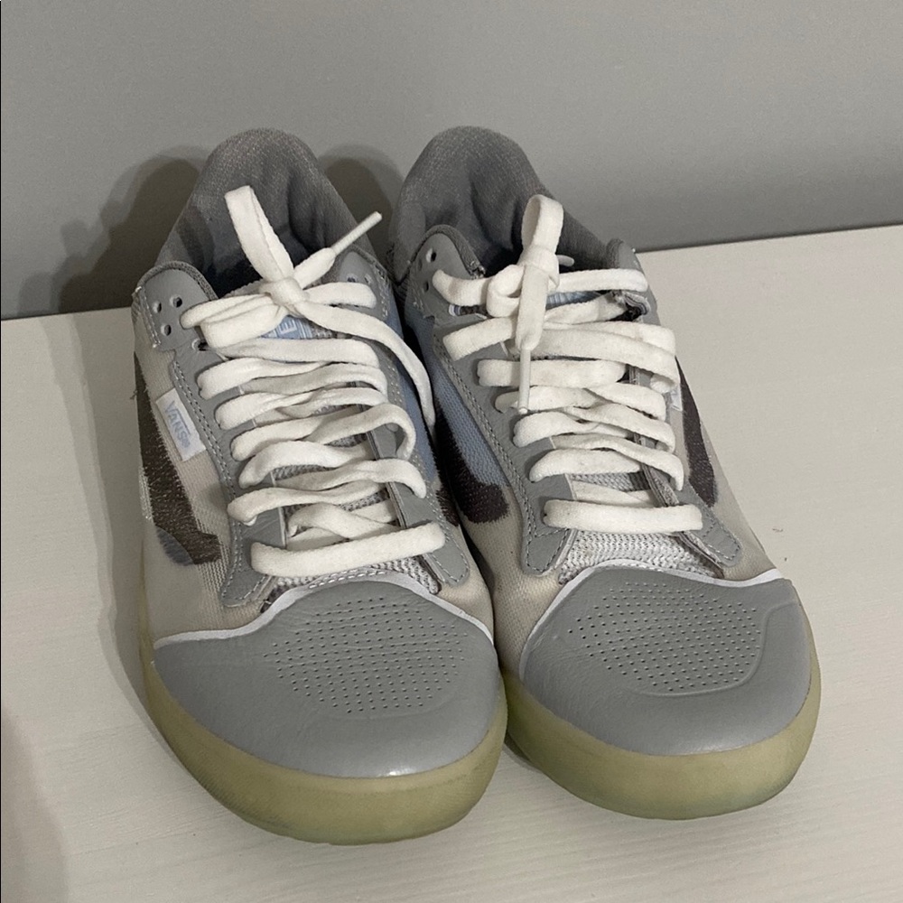 Vans Gray and White Sneakers
